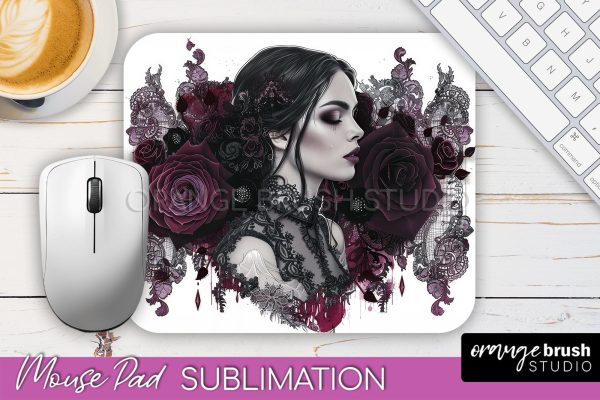 Gothic Mouse Pad PNG - Dark Academia Mousepad Sublimation For Sale