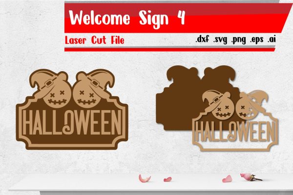 Halloween Sign - Halloween Welcome Sign Discount