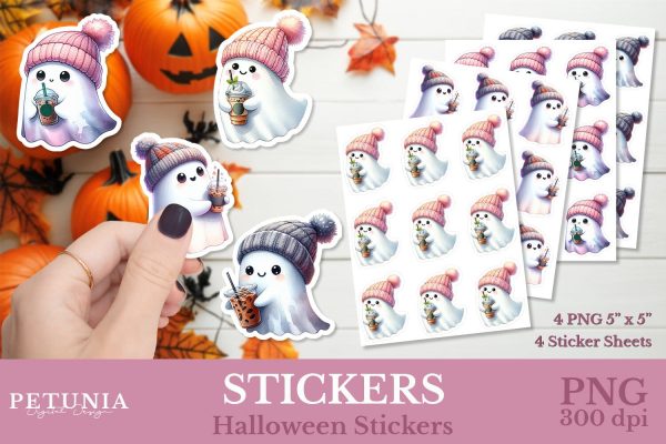 Cute Ghost Halloween Stickers | Halloween Stickers For Cheap