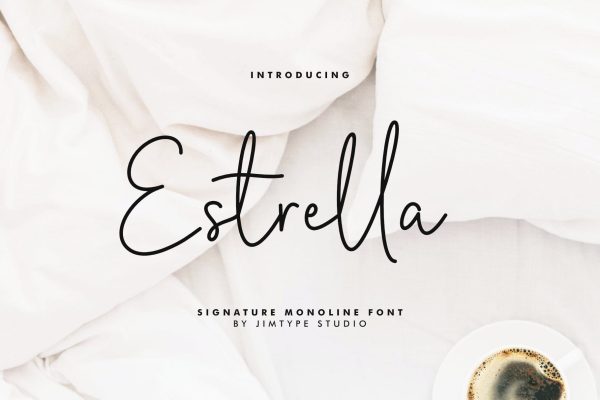 Estrella - Signature Minimalist Font For Cheap