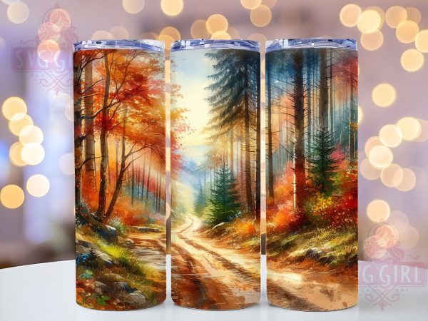 Autumn Fall 20oz Tumbler Wrap Sublimation Design, Straight Tapered Tumbler Wrap, Fall Vibes Tumbler Png, Instant Digital Download Sale