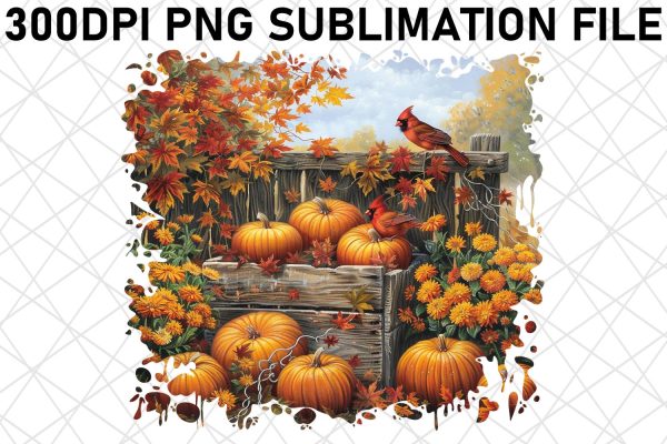 Sublimation Print Fall Watercolor Design PNG on Sale