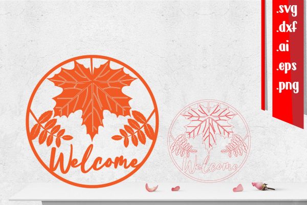 Fall Rounded Sign | Autumn Welcome Sign Cheap