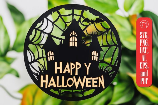 LASER CUT Halloween sign SVG Online Hot Sale