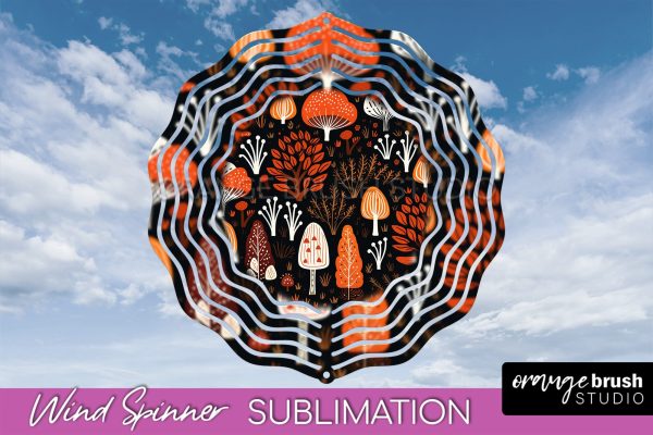 Fall Wind Spinner - Autumn Forest Wind Spinner Sublimation For Discount