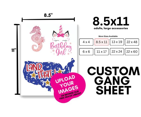 Gang Sheet Builder: 8.5x11 on Sale