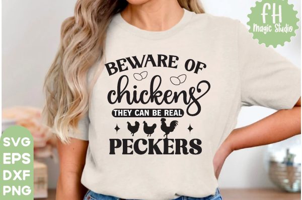 beware of chickens they can be real peckers, Chicken Sunglasses SVG, Chicken Bandana SVG, Chicken Cut File, July 4th Animals SVG, patriotic chicken, patriotic chicken SVG,  chicken Svg Bundle Online now