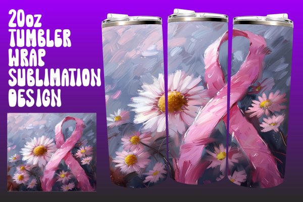 Floral Pink Ribbon Breast Cancer Cheap