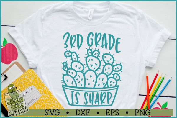 3rd Grade is Sharp SVG File Online