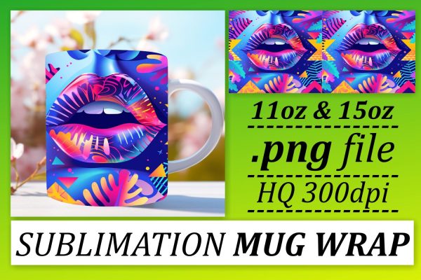 Glamorous Lips Mug Wrap Cheap