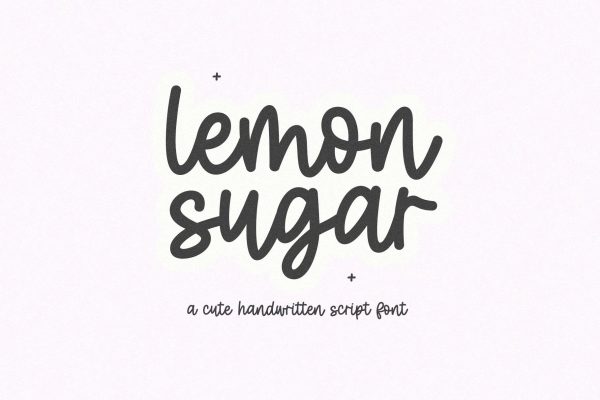Lemon Sugar - Cute Script Font Sale