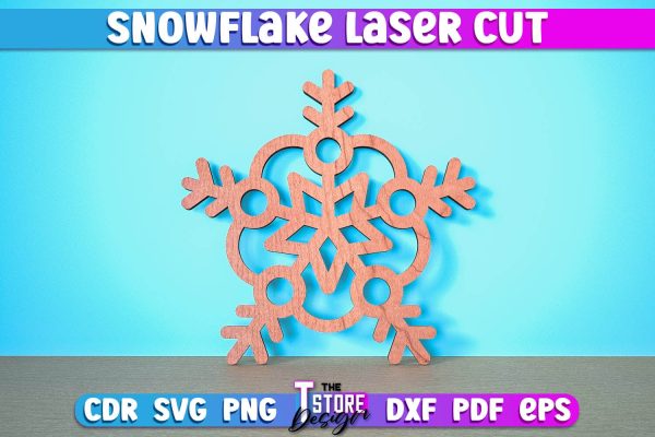 Snowflake Laser Cut | Christmas Ornament | Christmas Tree Décor | CNC Files Online now