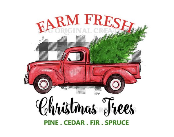 Farm fresh vintage truck sublimation, Christmas Sublimation, Christmas PNG Print, Sublimation PNG, Christmas sublimation designs Online Hot Sale