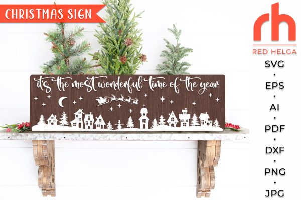 It s The Most Wonderful Time In The Year SVG - Porch Sign Cut File Cheap