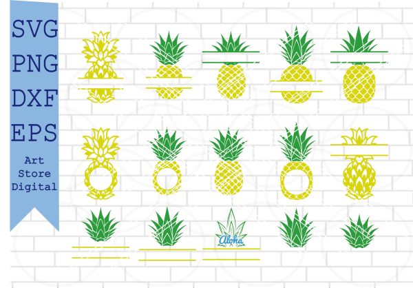 Pineapple SVG, pineapple clipart, Pineapple cut files, pineapple silhouette, pineapple cricut, Pineapple printable Svg, Png, Dxf, Eps Cut Files Online Hot Sale